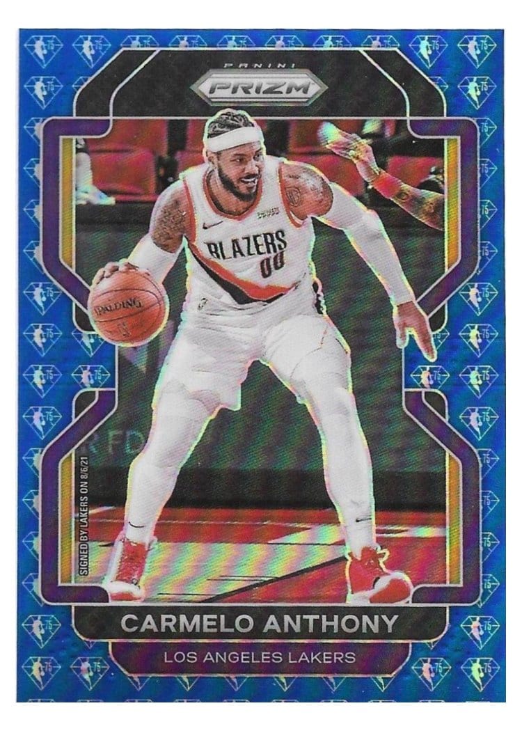 2021-22 Panini Prizm Base Set Carmelo Anthony #11 card