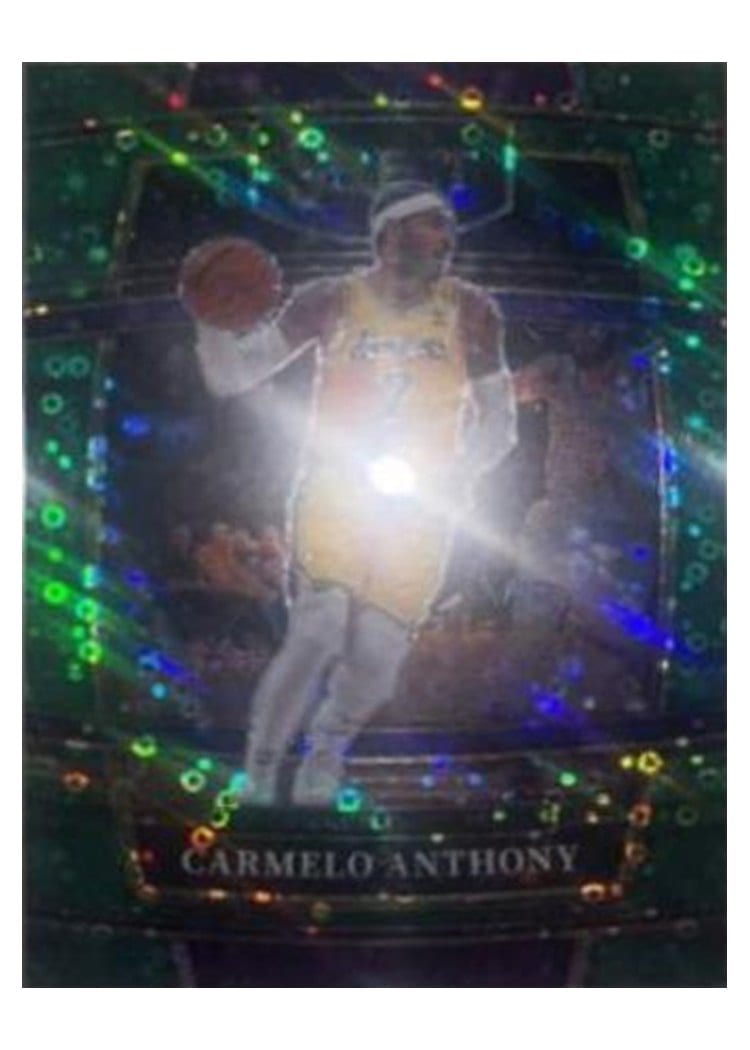 2021-22 Panini Select Base Set Carmelo Anthony Green Disco Prizm #31 card