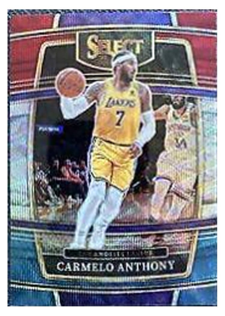 2021-22 Panini Select Base Set Carmelo Anthony Tri Color Prizm #31 card
