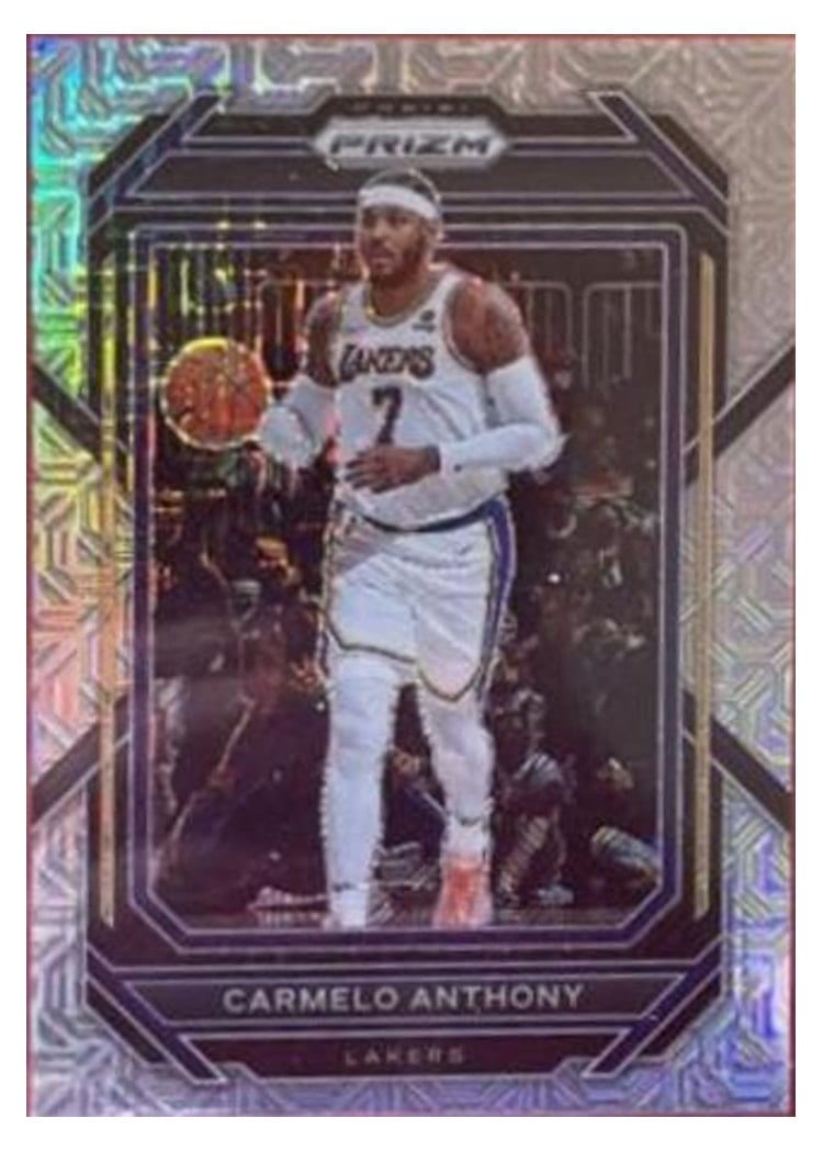 2022-23 Panini Prizm Base Set Carmelo Anthony #144 card