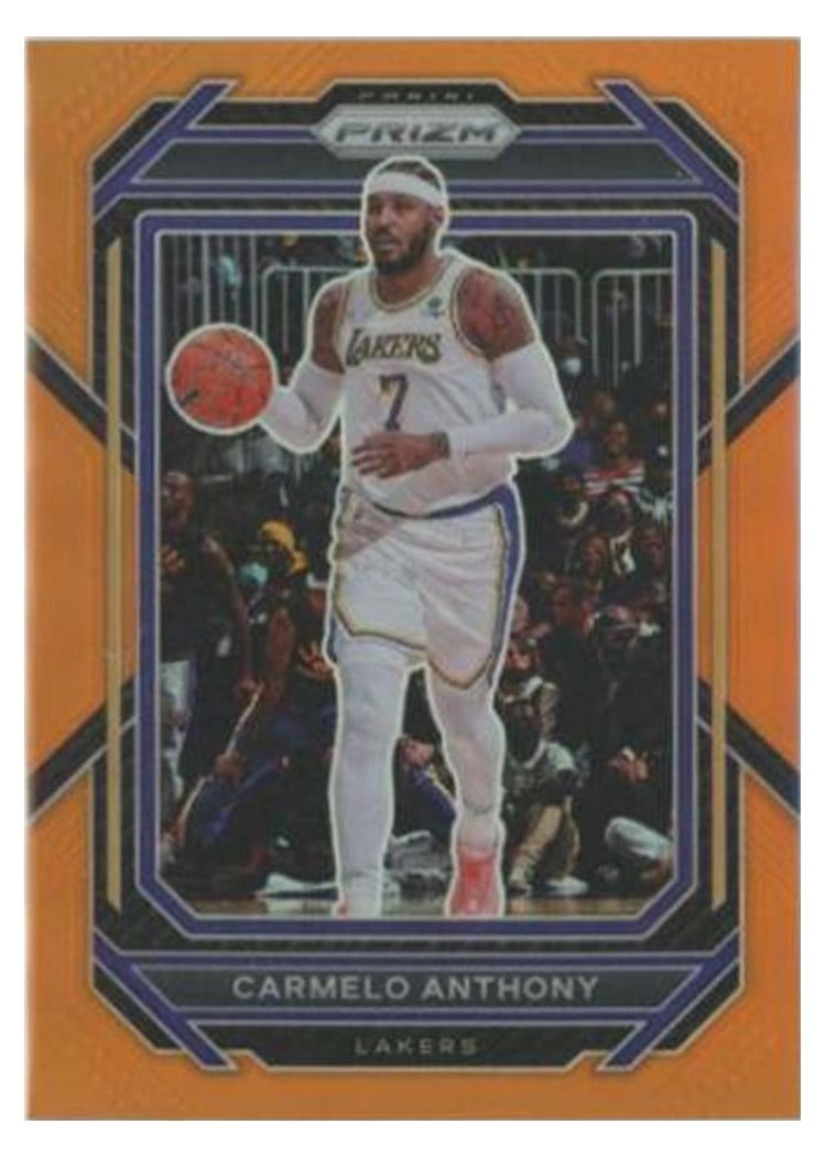 2022-23 Panini Prizm Base Set Carmelo Anthony #144 card