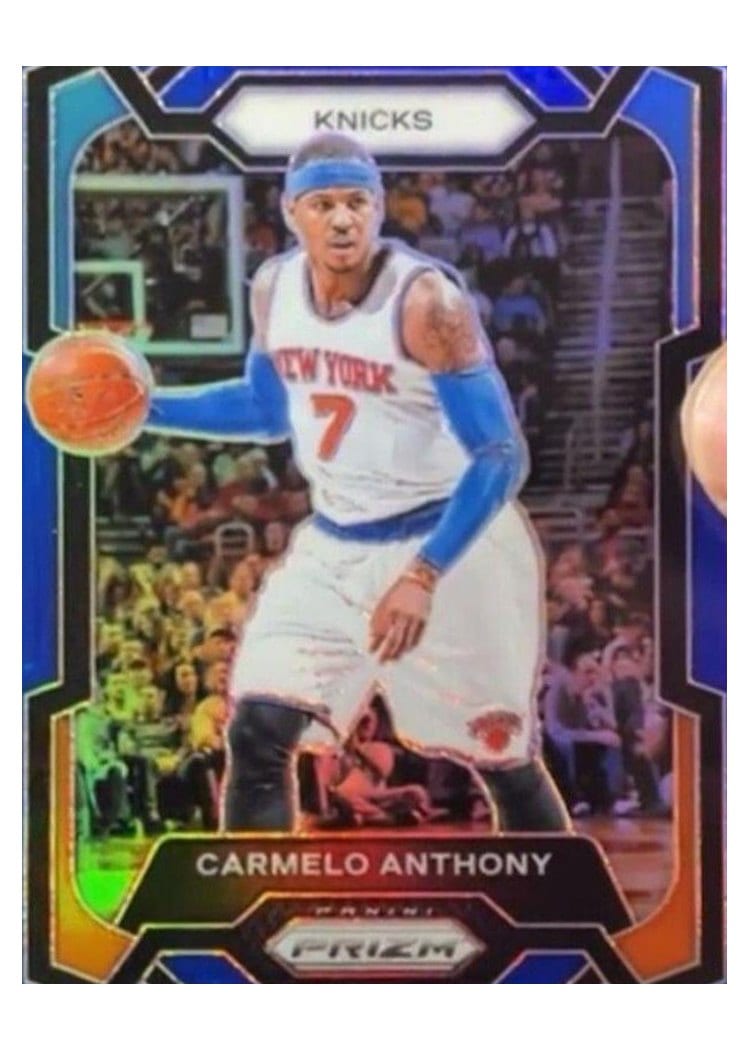 2023-24 Panini Prizm Base Set Carmelo Anthony #186 card