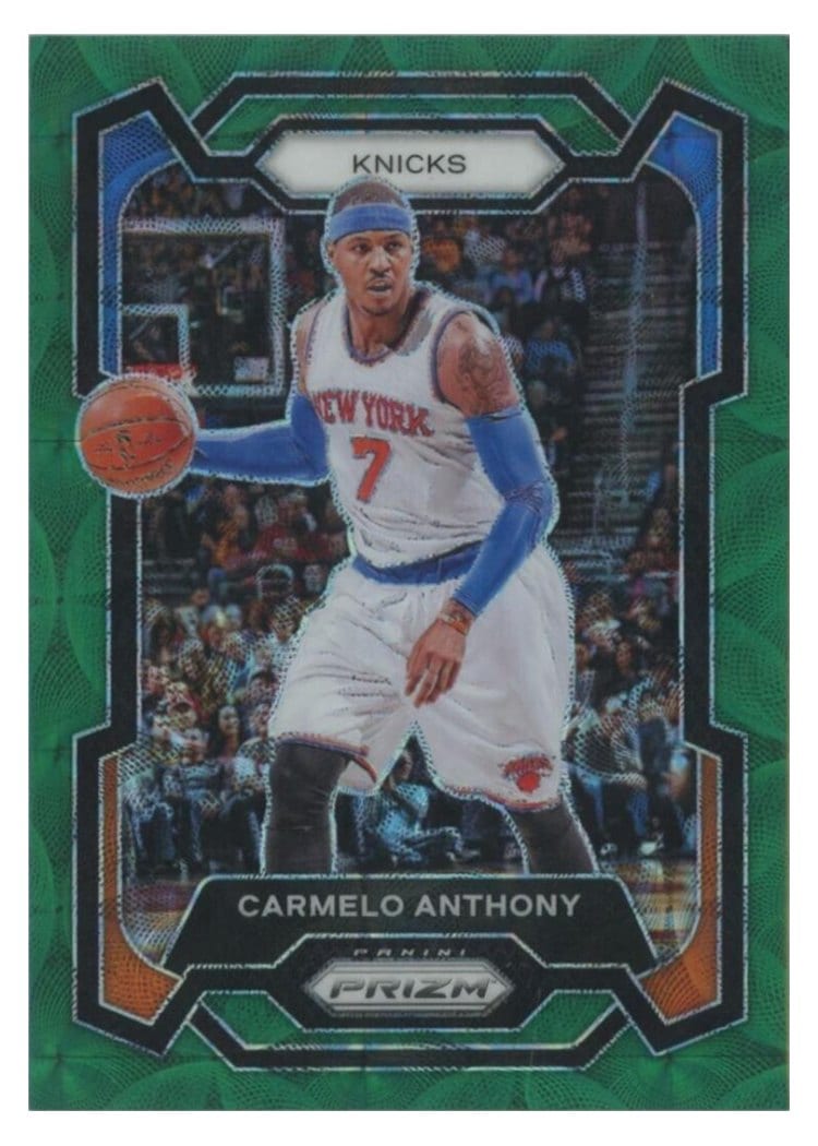 2023-24 Panini Prizm Base Set Carmelo Anthony #186 card