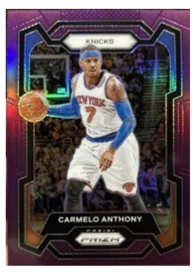 2023-24 Panini Prizm Base Set Carmelo Anthony #186 card