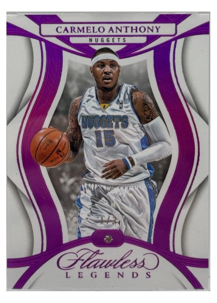 2024-25 Panini Flawless Base Gems Carmelo Anthony #103 card