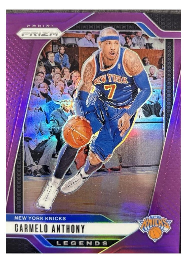 2024-25 Panini Prizm Base Set Carmelo Anthony #285 card