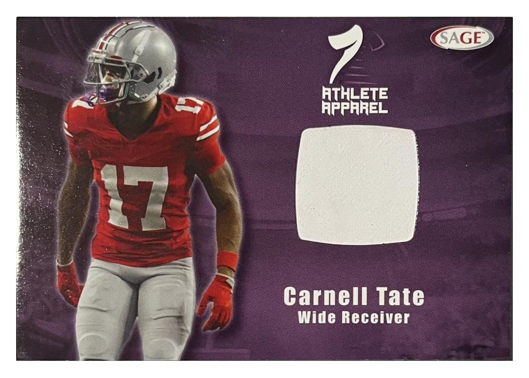 2026 SAGE Football Athlete Apparel Carnell Tate #AA-CT card