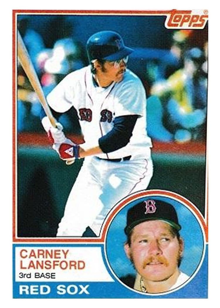 1983 Topps Carney Lansford #523 card