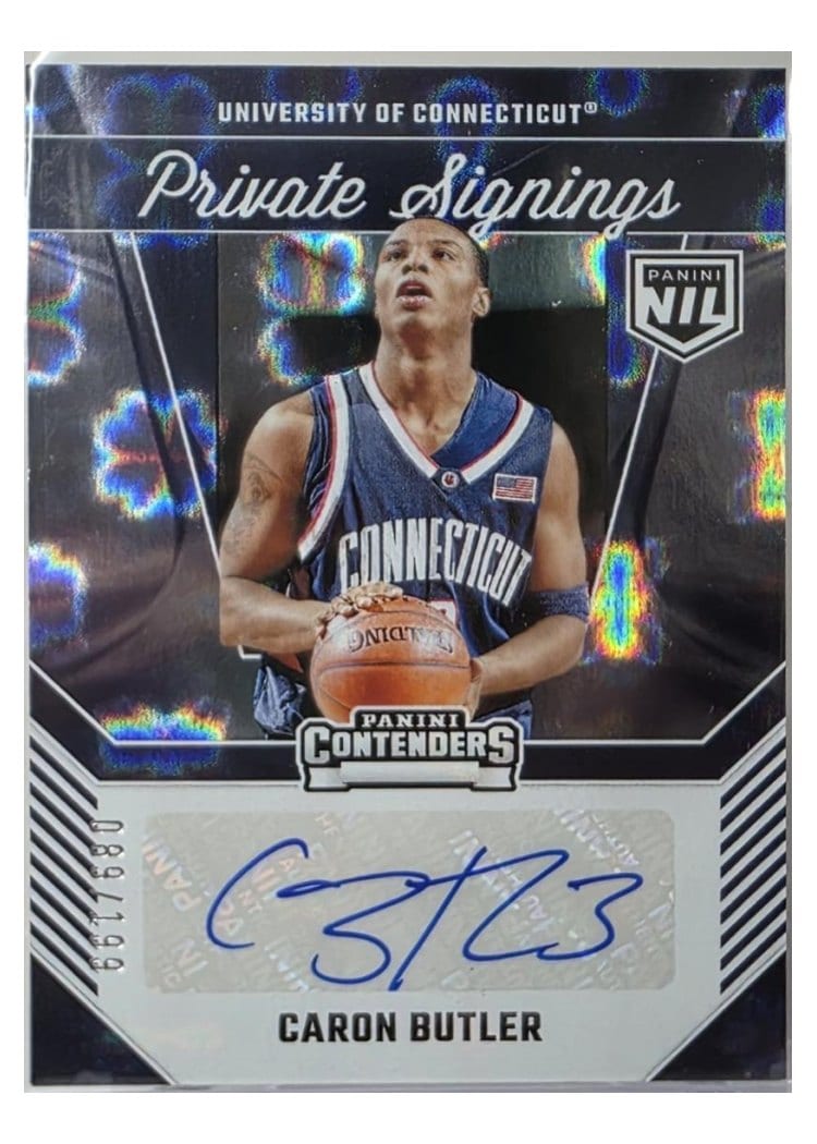 2024 Panini UConn Contenders Private Signings Caron Butler #CB card
