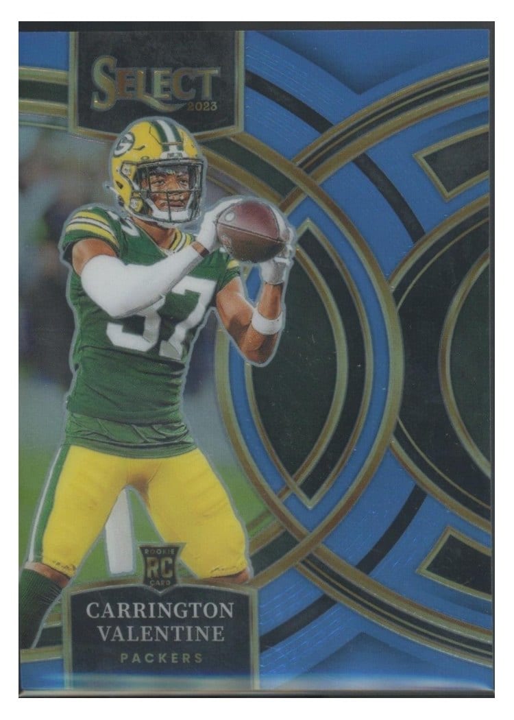 2023 Panini Select Base Set Carrington Valentine Light Blue Prizm #118 card