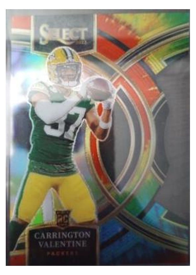 2023 Panini Select Base Set Carrington Valentine Tie-Dye Prizm Die-Cut #118 card