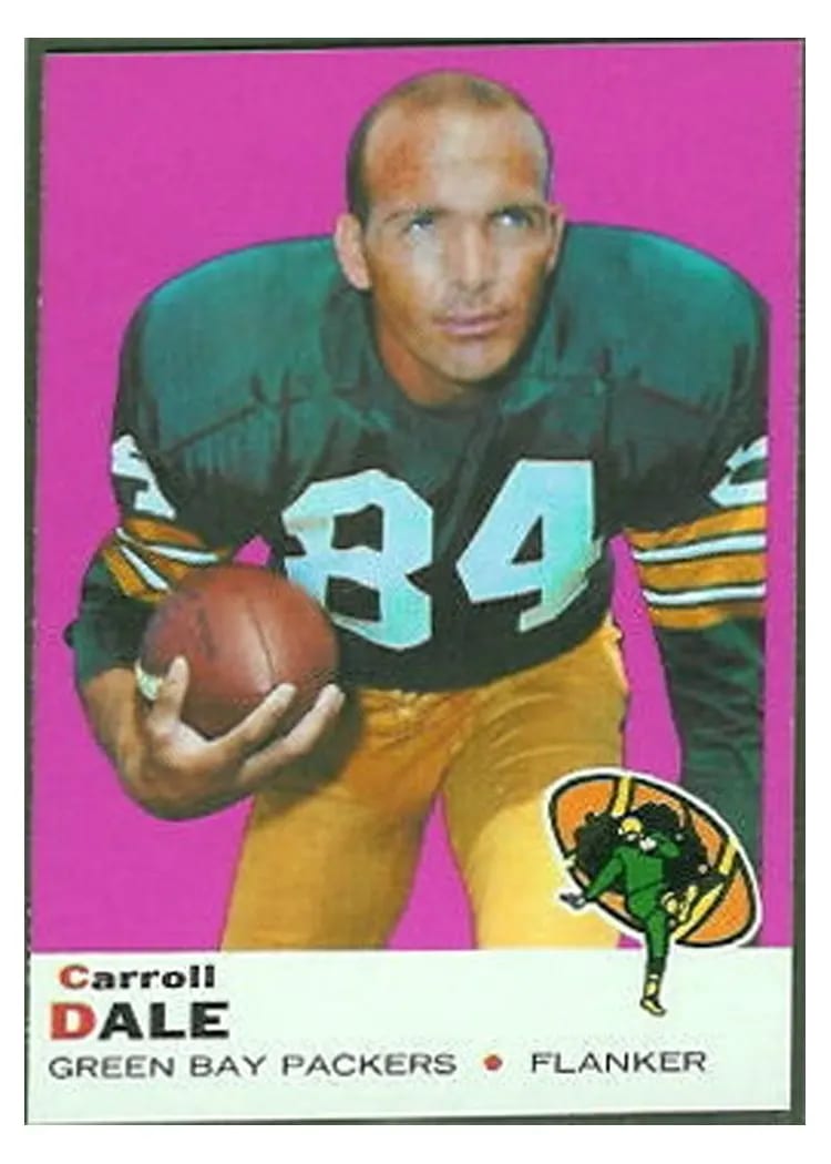 1969 Topps Carroll Dale #77 card