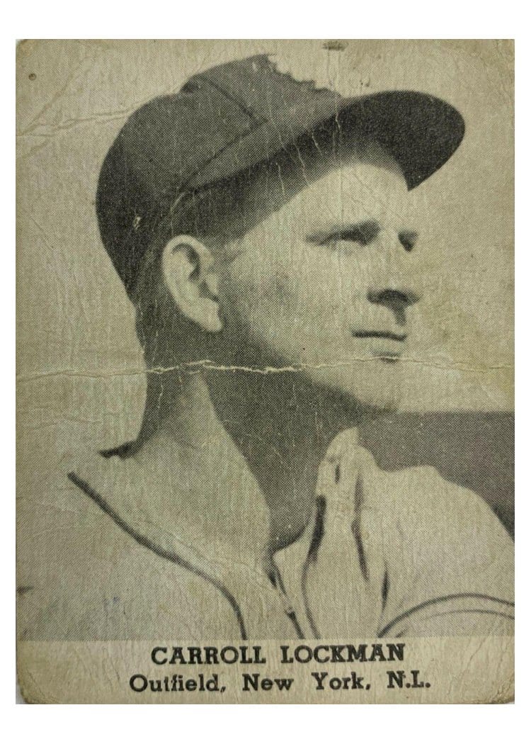 1947 Tip Top Bread Carroll Lockman card