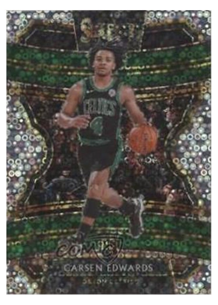 2019-20 Panini Select Base Set Carsen Edwards Disco Prizm #18 card