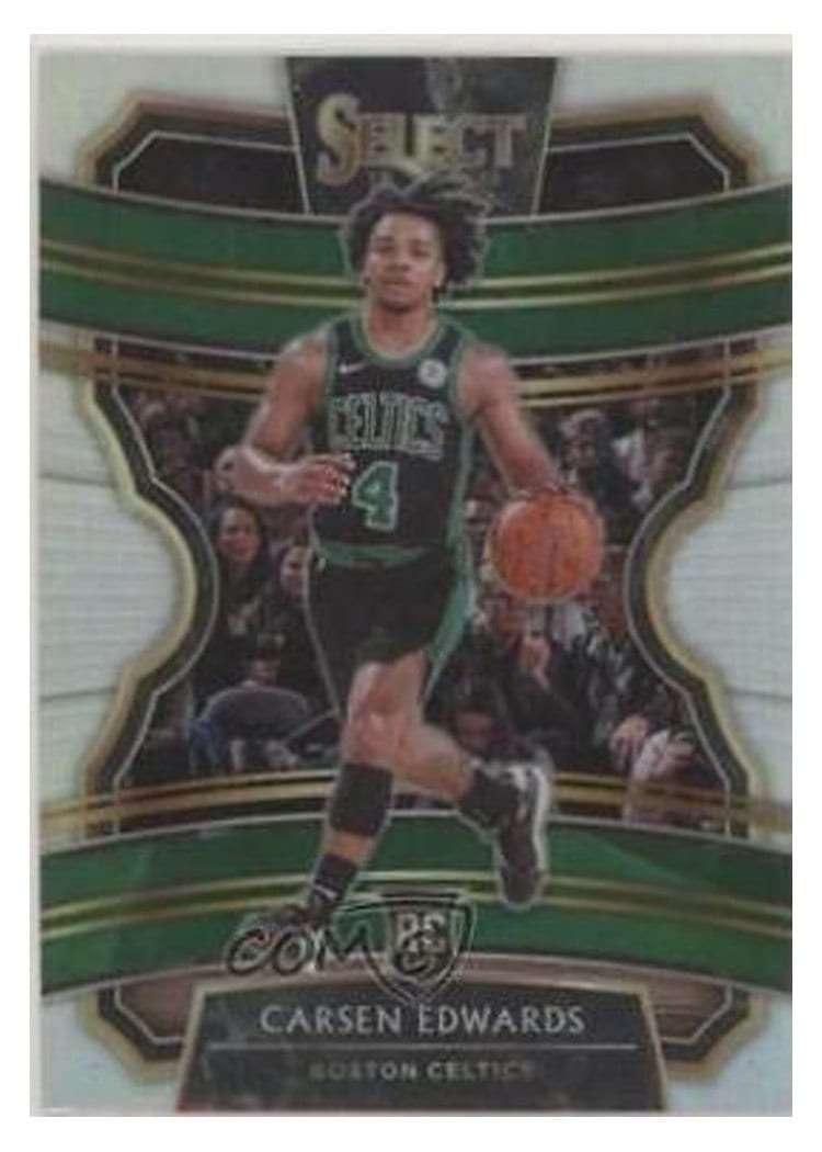 2019-20 Panini Select Base Set Carsen Edwards Silver Prizm #18 card