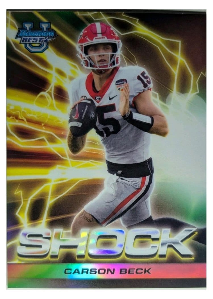 2024 Bowman University Best Shock & Awe Set Carson Beck #SA-1 card