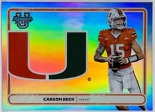 2025 Bowman University Best Campus Crests Refractor Carson Beck #CC-6 card