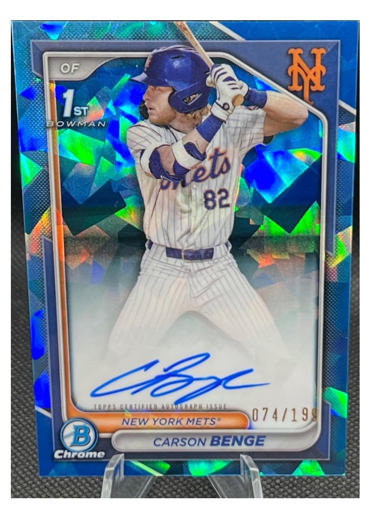 2024 Bowman Draft Sapphire Edition Prospect Autographs Carson Benge #CPA-CBG card