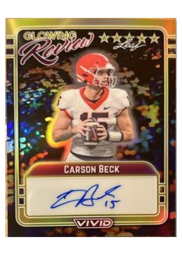 2024 Leaf Vivid Baseball Glowing Review Carson Benge #GR-CB1 card