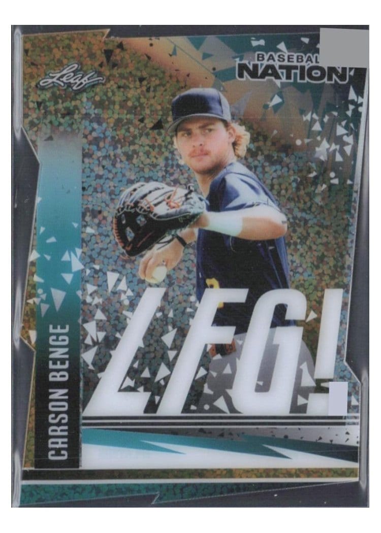 2025 Leaf Baseball Nation LFG! Carson Benge #LB-10 card