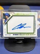2025 Panini Boys of Summer Jumbo Acetate Signatures Carson Benge #46