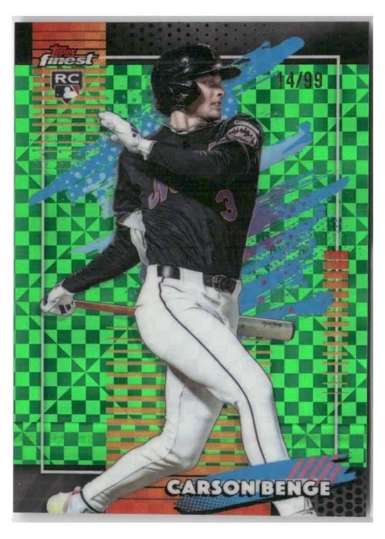 2026 Topps Finest Carson Benge #116 card