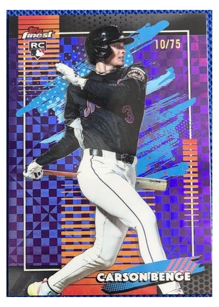 2026 Topps Finest Carson Benge #116 card