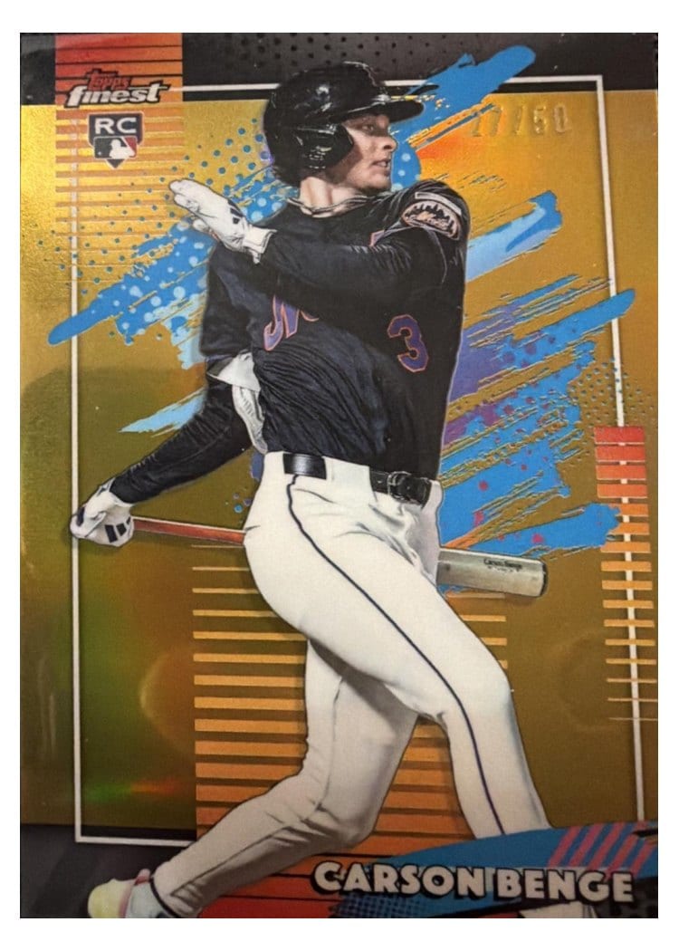 2026 Topps Finest Carson Benge #116 card