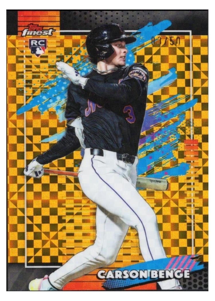 2026 Topps Finest Carson Benge #116 card