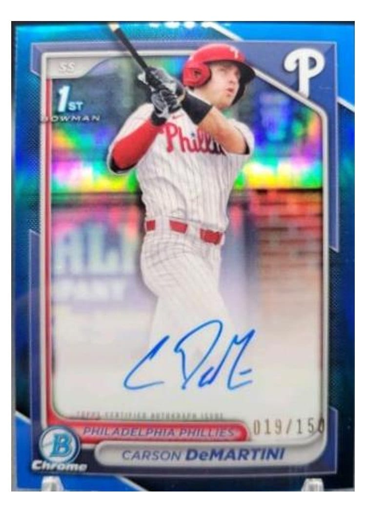2024 Bowman Draft Chrome Prospect Autographs Carson DeMartini #CPA-CD card