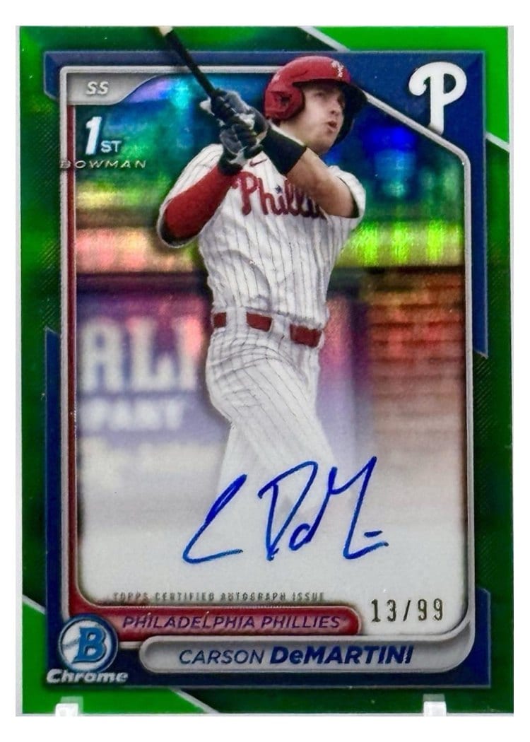 2024 Bowman Draft Chrome Prospect Autographs Carson DeMartini #CPA-CD card