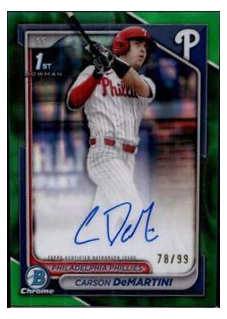2024 Bowman Draft Chrome Prospect Autographs Carson DeMartini #CPA-CD card