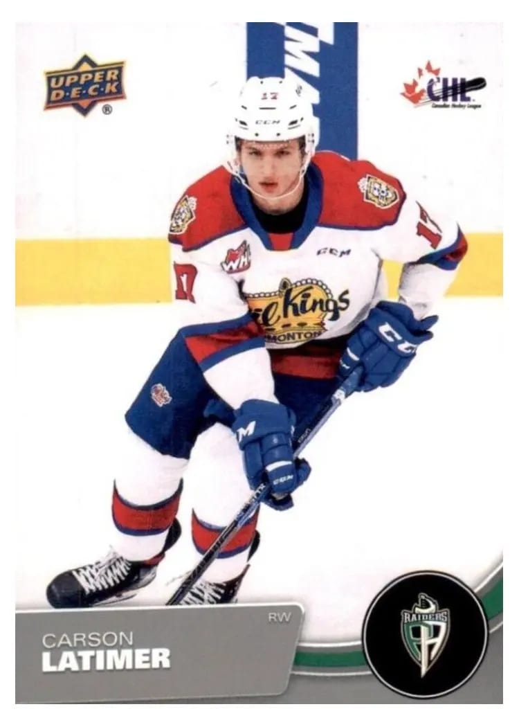 2021 Upper Deck CHL Carson Latimer #55 card