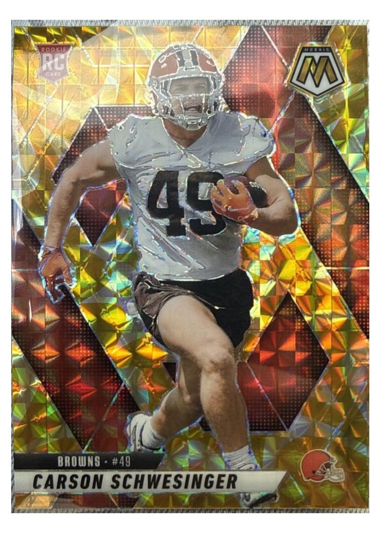 2025 Panini Mosaic Base Set Carson Schwesinger #371 card
