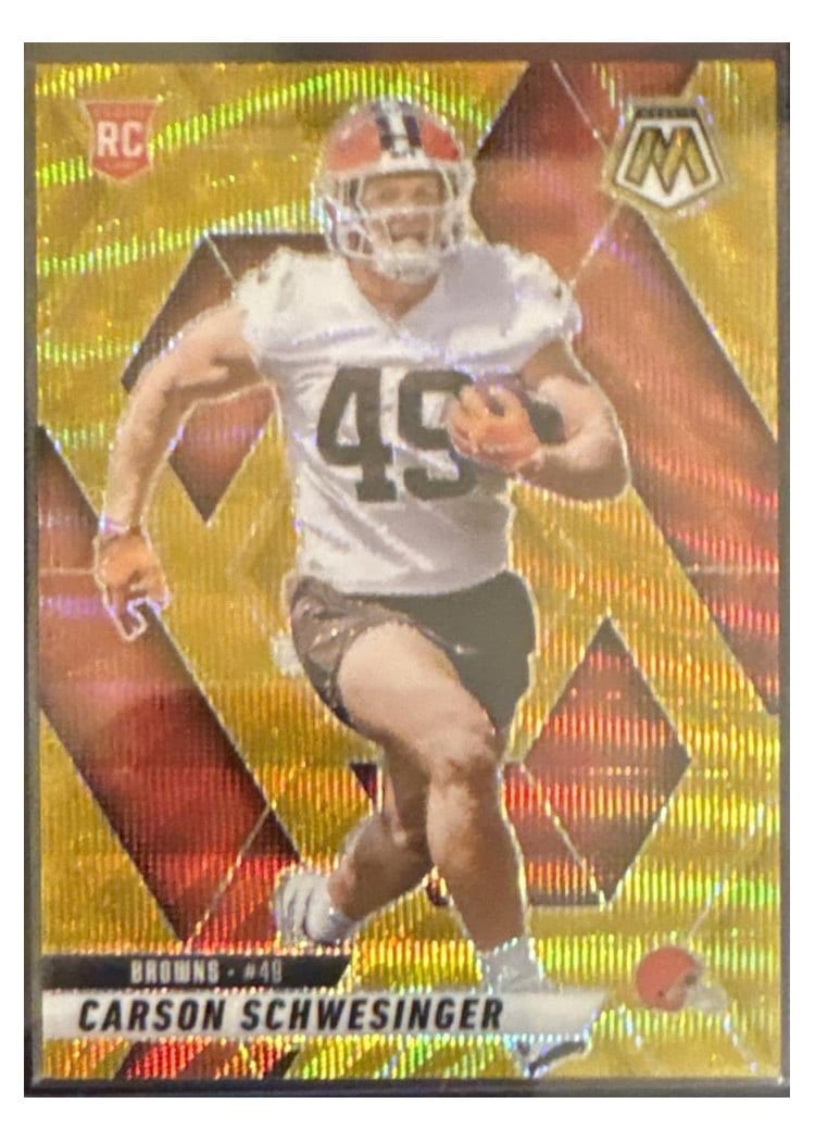 2025 Panini Mosaic Base Set Carson Schwesinger #371 card