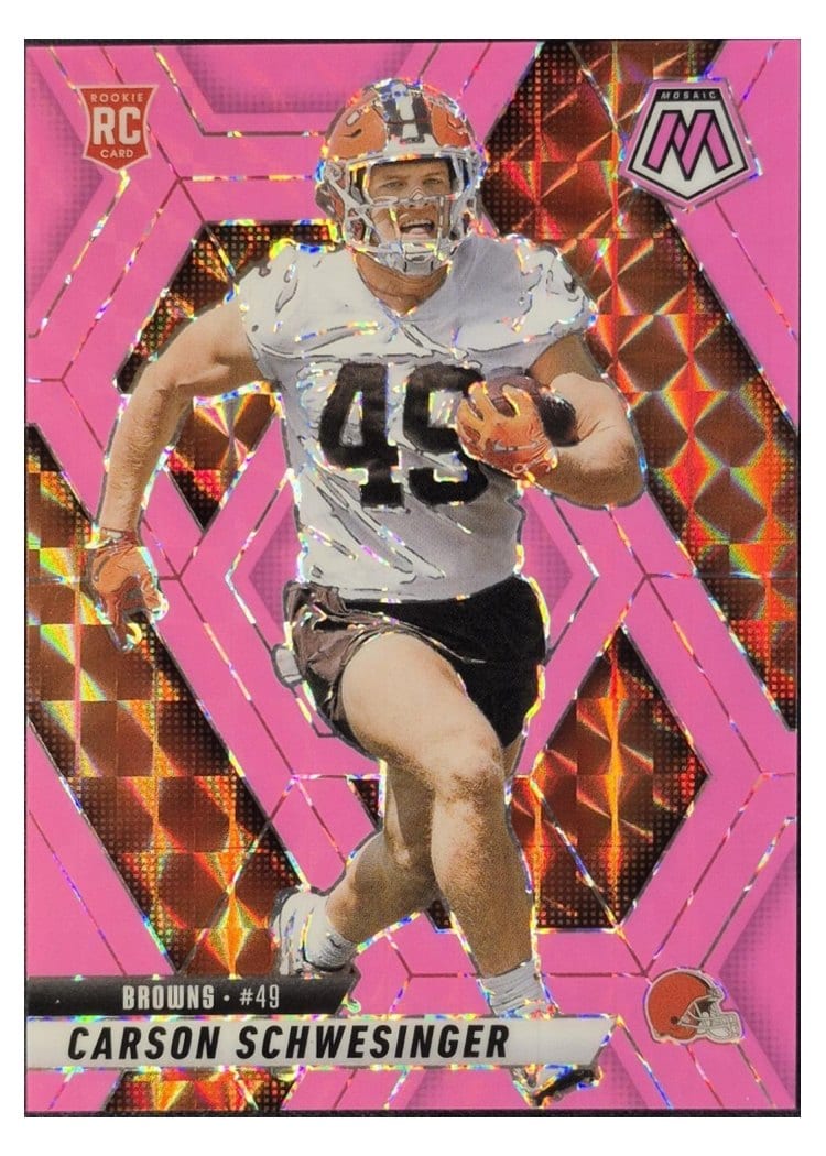 2025 Panini Mosaic Base Set Carson Schwesinger #371 card