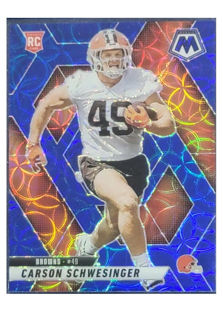 2025 Panini Mosaic Base Set Carson Schwesinger #371 card