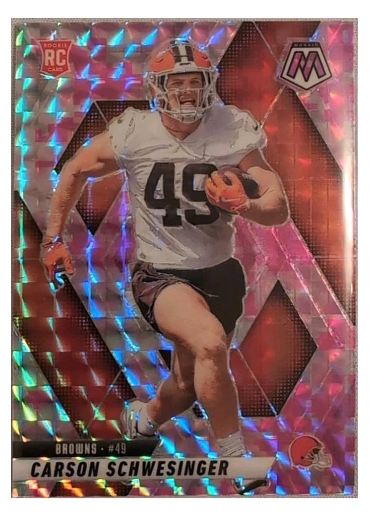 2025 Panini Mosaic Base Set Carson Schwesinger #371 card