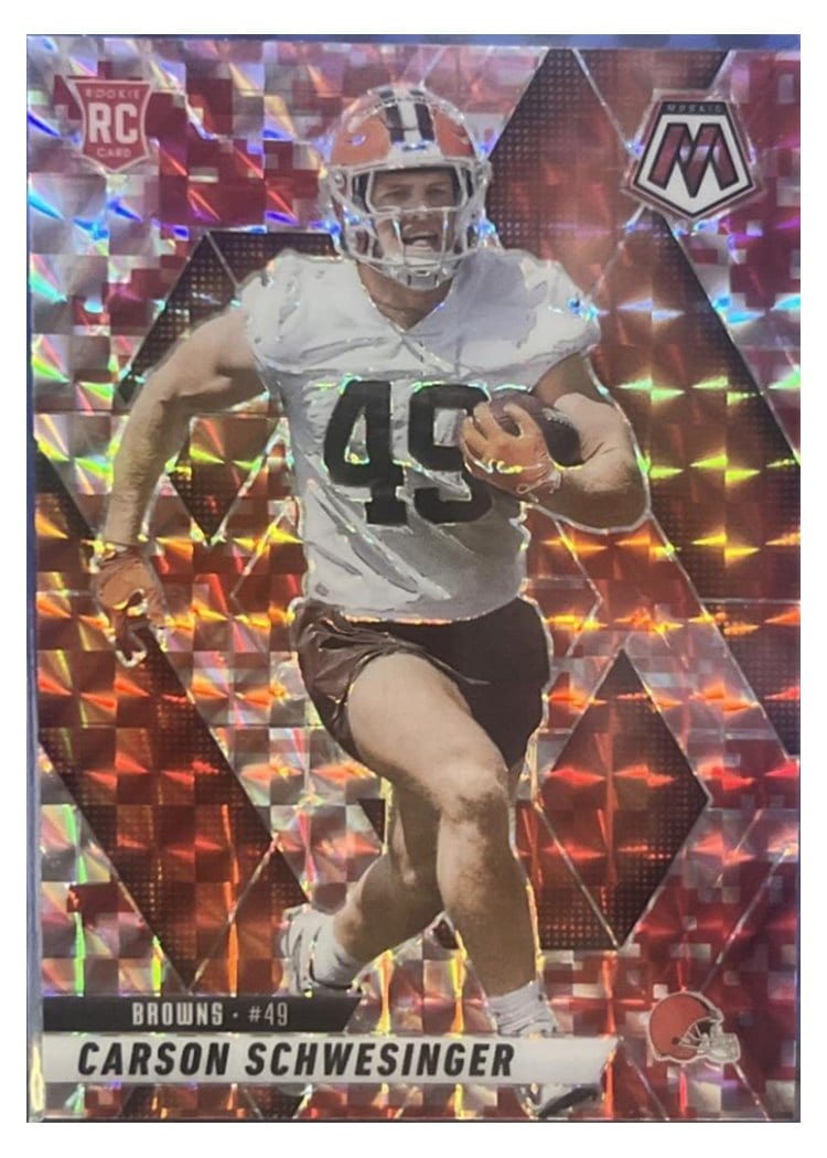 2025 Panini Mosaic Base Set Carson Schwesinger #371 card