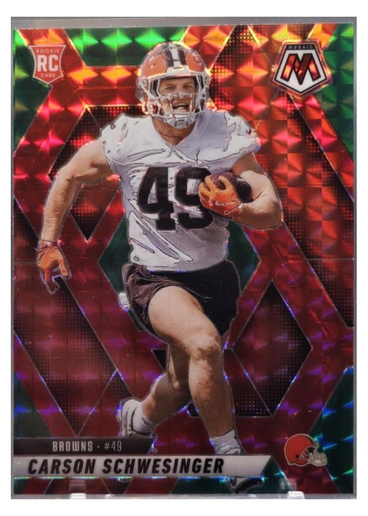 2025 Panini Mosaic Base Set Carson Schwesinger #371 card