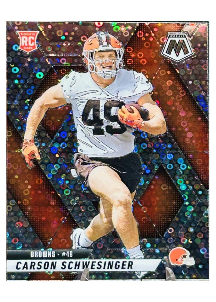 2025 Panini Mosaic Base Set Carson Schwesinger #371 card