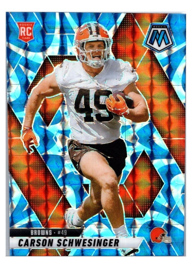 2025 Panini Mosaic Base Set Carson Schwesinger #371 card
