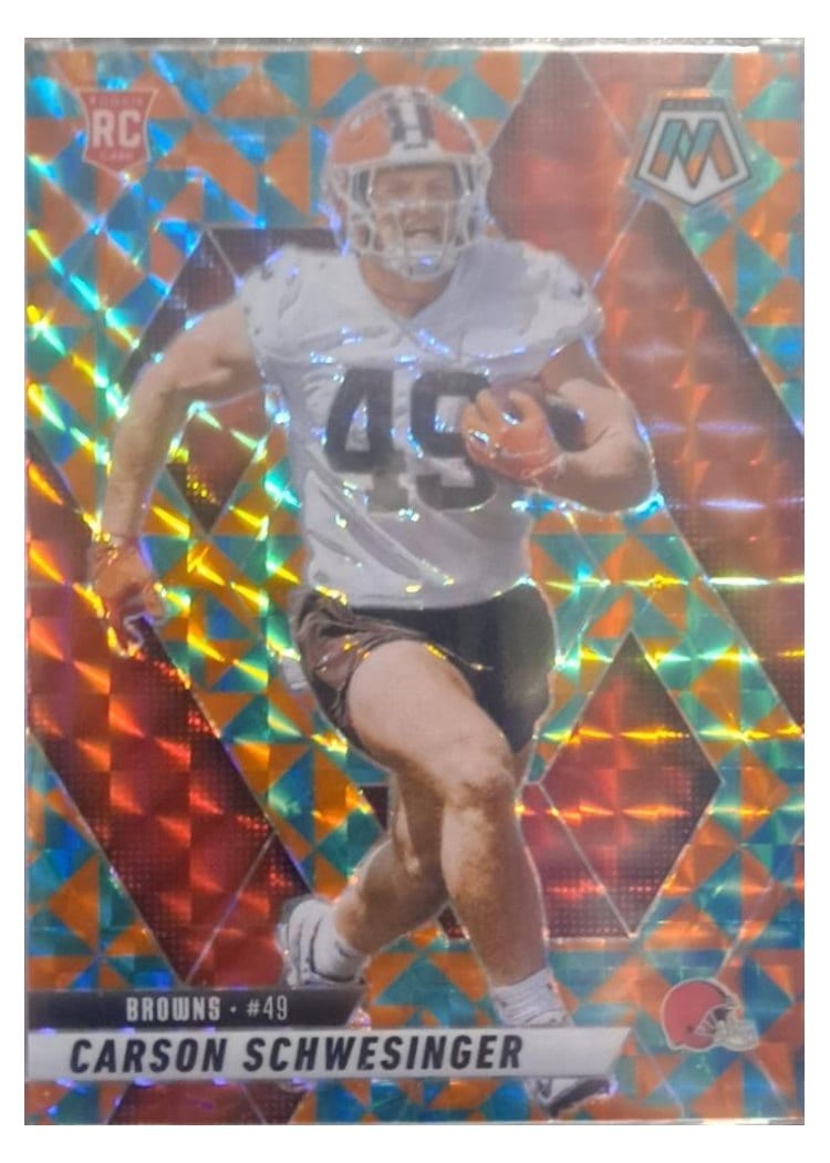 2025 Panini Mosaic Base Set Carson Schwesinger #371 card