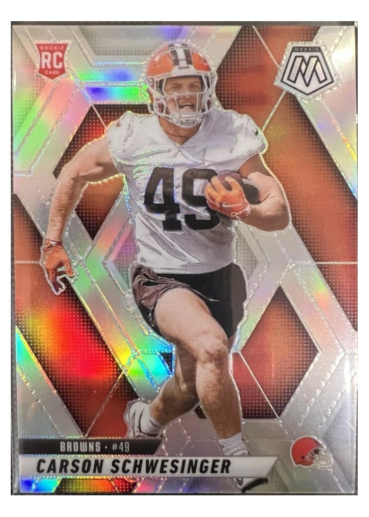 2025 Panini Mosaic Base Set Carson Schwesinger #371 card