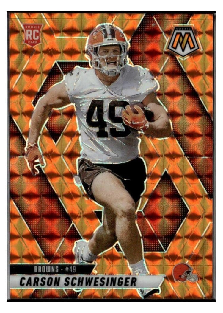 2025 Panini Mosaic Base Set Carson Schwesinger #371 card