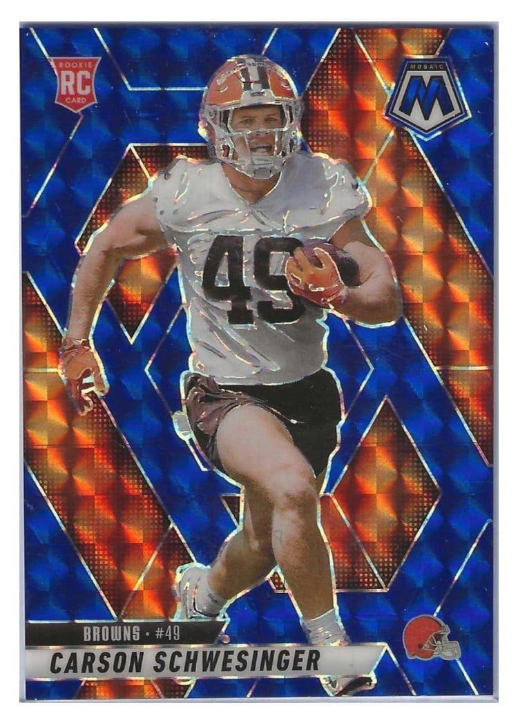 2025 Panini Mosaic Base Set Carson Schwesinger #371 card