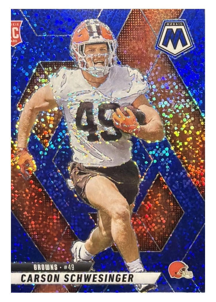 2025 Panini Mosaic Base Set Carson Schwesinger #371 card