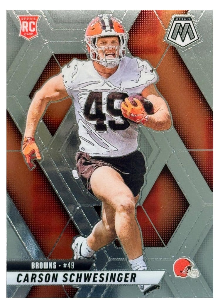 2025 Panini Mosaic Base Set Carson Schwesinger #371 card