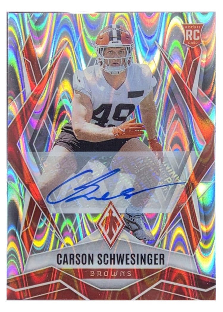 2025 Panini Phoenix Base Set Carson Schwesinger #201 card