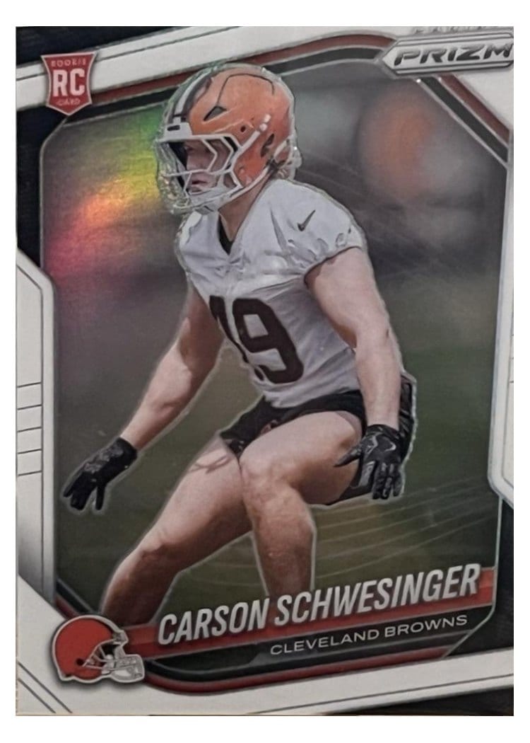 2025 Panini Prizm Base Set Carson Schwesinger #384 card